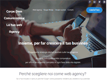 Tablet Screenshot of carpediemcomunicazione.it